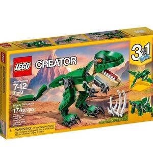 🐰🌷🐣 NIB LEGO Creator 3-in-1 Mighty Dinosaurs - T-Rex Triceratops